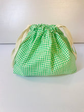 Load image into Gallery viewer, Gingham Drawstring Bag