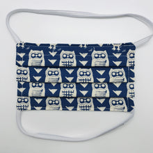 Load image into Gallery viewer, Night Owl on Blue Background Face Mask for Kids