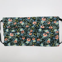 Load image into Gallery viewer, Rifle Paper Co Rosa “Hunter” Face Mask with Adjustable Elastic Ear Loops