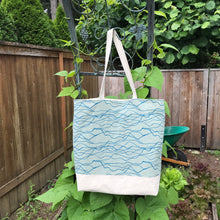 Load image into Gallery viewer, Wavy Green Waters Super Size Tote Bag