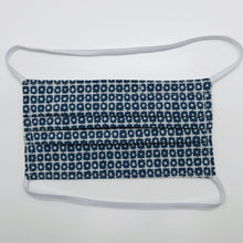 Load image into Gallery viewer, Blue Patches Face Mask with Elastic Head Loops