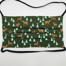 Load image into Gallery viewer, Bambi Life Green Pine Fresh Face Mask with Elastic Head Loops