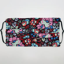 Load image into Gallery viewer, Burgundy Floral Face Mask for Kids