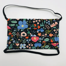 Load image into Gallery viewer, Rifle Paper Co Wild Roses on Black Background Face Mask for Kids