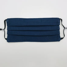 Load image into Gallery viewer, Navy Blue Solid Face Mask for Kids