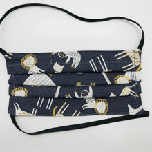 Load image into Gallery viewer, Jungle Animals on Grey Kids Face Mask