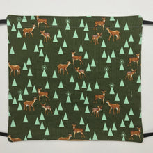 Load image into Gallery viewer, Bambi Life Green Pine Fresh Face Mask with Elastic Head Loops