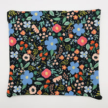 Load image into Gallery viewer, Image of Rifle Paper Co Wild Roses on Black fabric.