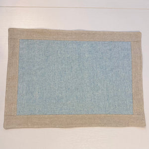 Paris Blue Cotton/Linen Placemat
