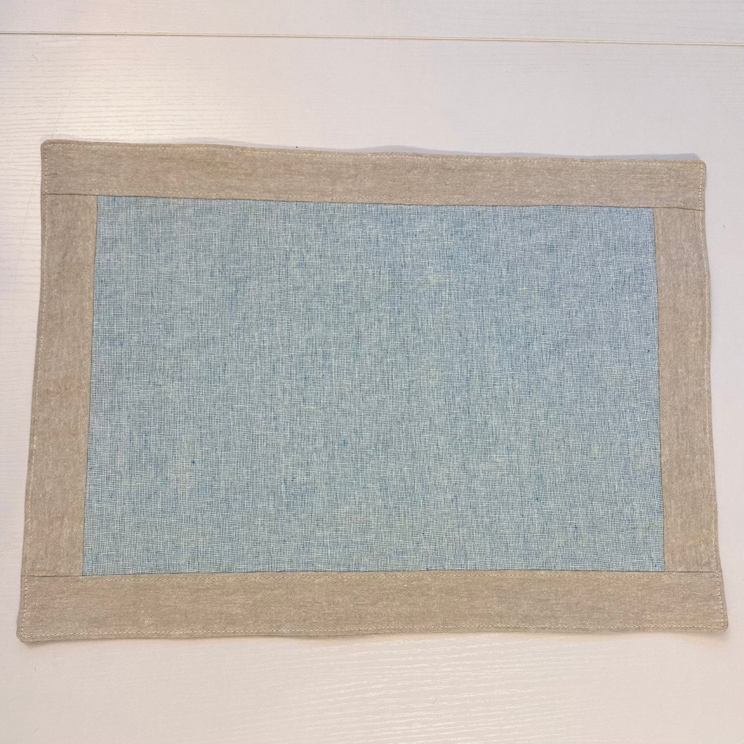 Paris Blue Cotton/Linen Placemat