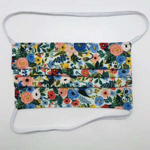 Rifle Paper Co Petit Garden Party Face Mask with Elastic Head Loops