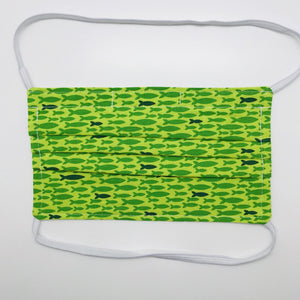 Green Reef Fish Kids Face Mask