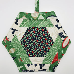 Holiday Hexagon Trivet/Potholder