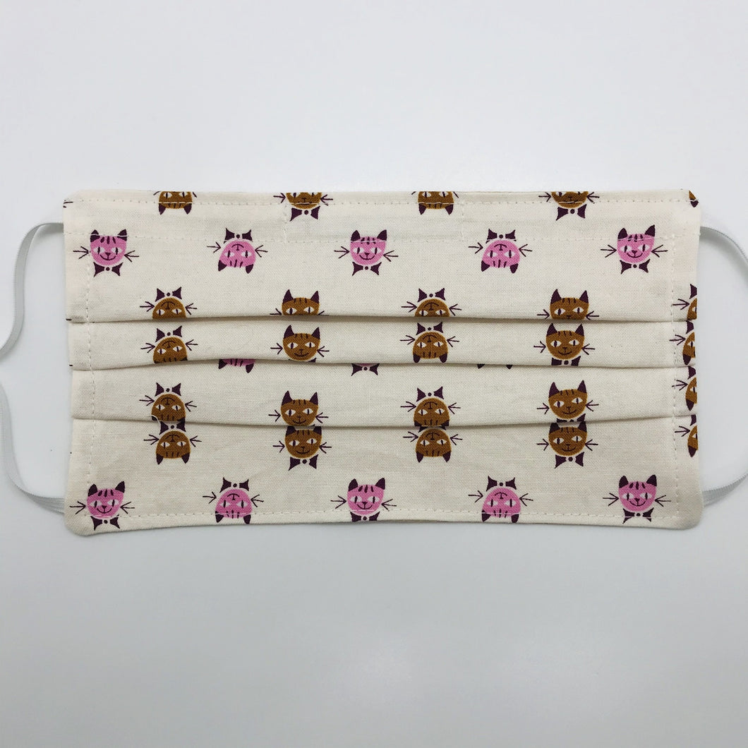 Calico Cats  Face Mask with Adjustable Elastic Ear Loops