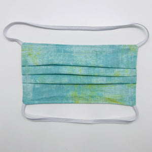 Green Grunge Face Mask with Elastic Head Loops