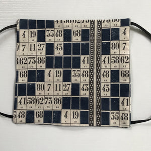 Game Cards Face Mask with Elastic Head Loops