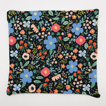 Load image into Gallery viewer, Image of Rifle Paper Co Wild Roses on Black Print print fabric. 
