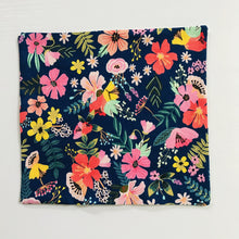 Load image into Gallery viewer, Flowers on Navy Background Face Mask for Kids
