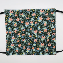 Load image into Gallery viewer, Rifle Paper Co Rosa “Hunter” Face Mask with Adjustable Elastic Ear Loops
