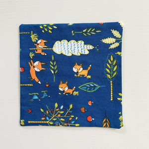 Forest Fox Face Mask for Kids with Twill Straps