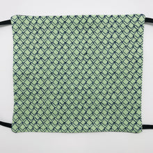Load image into Gallery viewer, Fish Fins on Green Kids Face Masks
