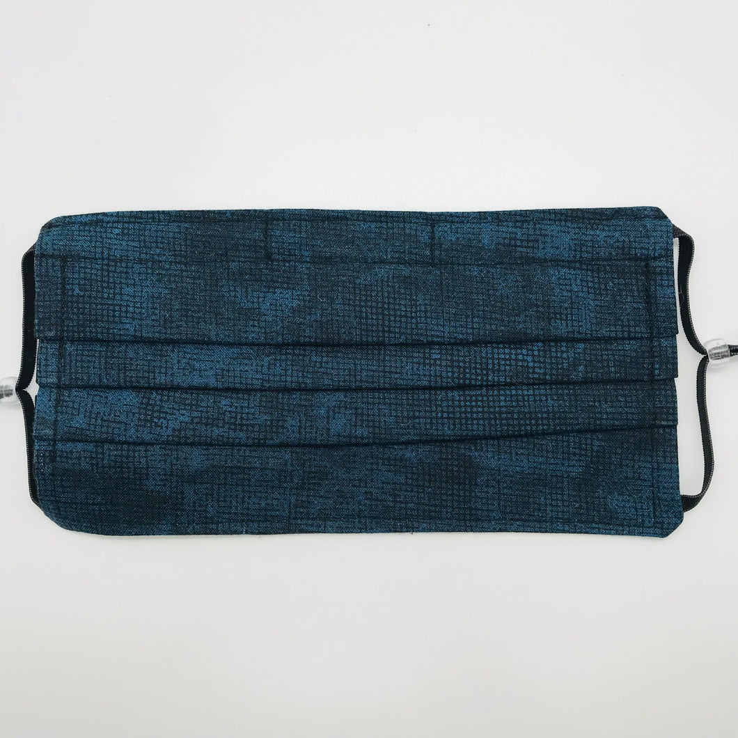 Midnight Chalk and Charcoal Face Mask with Adjustable Elastic Ear Loops