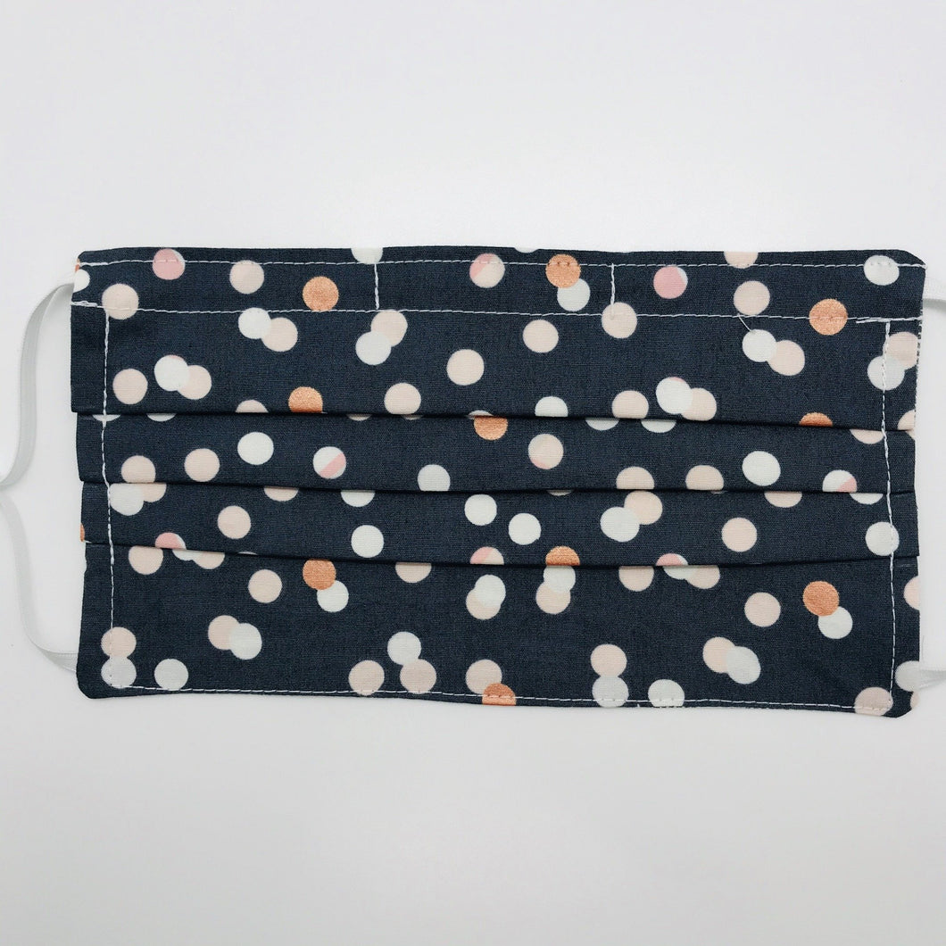 Metallic Polka Dots Face Mask for Kids