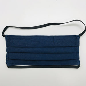 Navy Blue Solid Face Mask for Kids