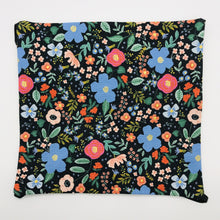 Load image into Gallery viewer, Image of Rifle Paper Co Wild Roses on Black fabric.
