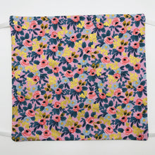 Load image into Gallery viewer, Rifle Paper Co Rosa &quot;Violet&quot; Metallic Gold Face Mask for Kids
