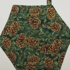Chickadee Log Cabin Large Trivet/Potholder